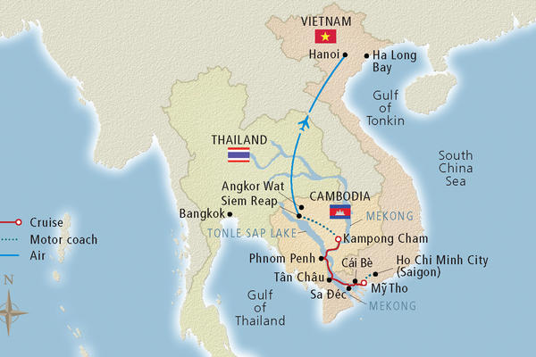 Mekong River Cruise Map Cruise Critic